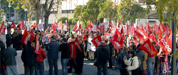 Concentración ante el Parlamento de Andalucía